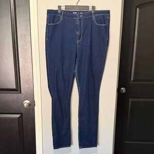Old Navy Dark Indigo High-Rise Straight tall jeans